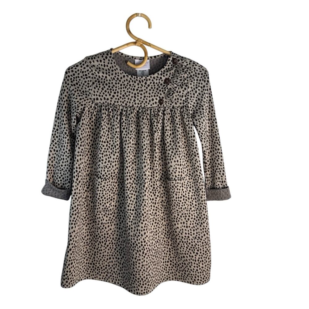 Iris & Ivy Girls Long Sleeve Animal Print Dress Size 6